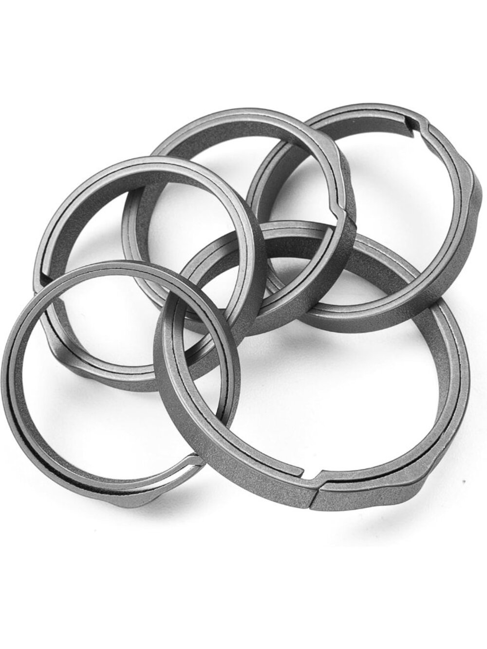 Heavy Duty Titanium Keychain Rings - Durable, Lightweight Key Chain Holders